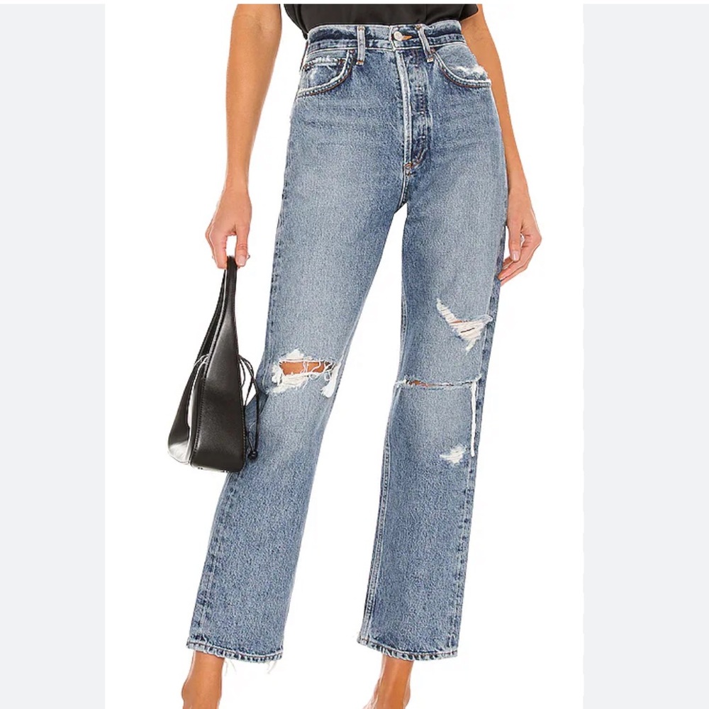 AGOLDE 90's Mid Rise Loose in Streamline